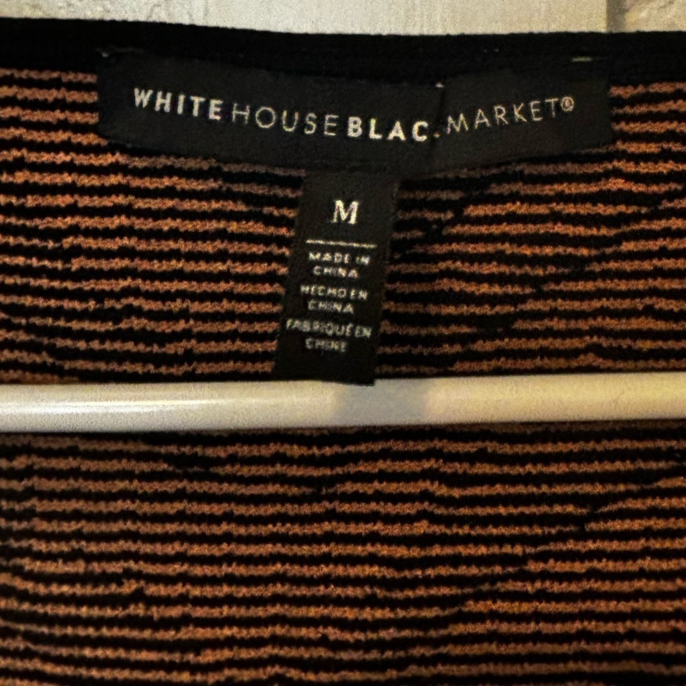 White House Black Market women’s medium animal print knitted tank. - Picture 8 of 8
